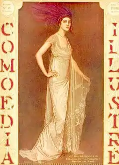 Portrait de Mlle Ida Rubinstein, danseuse (Salon de 1914), localisation inconnue.