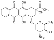 Structure chimique de l'idarubicine