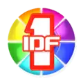 Logo d'IDF1 du 1er septembre 2008 au 10 septembre 2017.