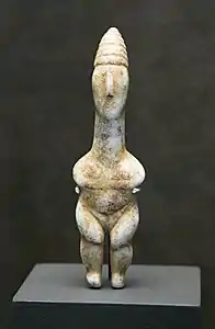 Statuette cycladique féminine, 10 cm, -3200 / -2800 BC.
