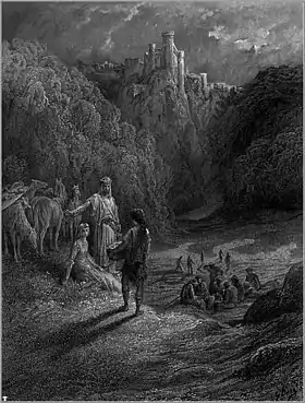 Geraint et sa femme Énide, d'après The Idylls of the King.