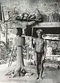 Un guerrier Ifugao avec certains de ses trophées. Philippines, 1912.