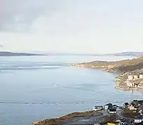 Panorama du fjord d'Igaliku, depuis le centre-bourg de Qaqortoq.