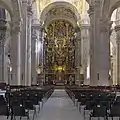 Le retable majeur de l'Église du Divin Sauveur de Séville.