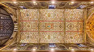 Le plafond de l'église Saint-François. Juillet 2015.