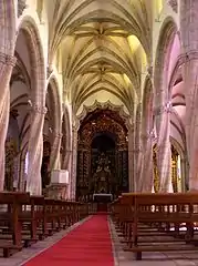 Intérieur de l'église de Marie-Madeleine d'Olivença (administrée par l'Espagne).