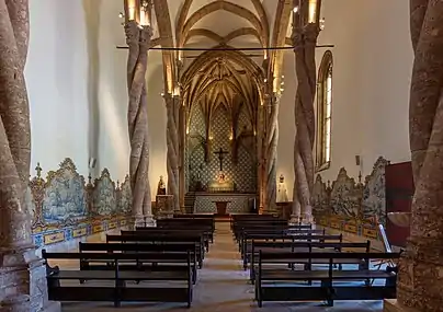 La salle de l'église du monastère. Septembre 2021.
