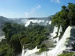 Chutes depuis le côté argentin.