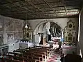 Intérieur de l'église de Ghelința (Gelence)