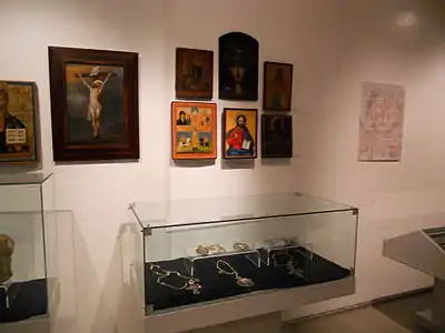 Exposition Christianisme à Niš à travers les siècles, icônes de l'éparchie de Niš, printemps 2013.