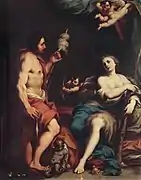 Alessandro e Diogene (autre peinture) XVIIIe siècle