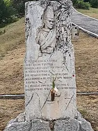 Mémorial aux ascari dans les Abruzzes