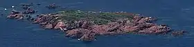 Vue aérienne de l'Île des Vieilles.