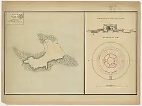 Carte de l'île au XVIIe siècle.