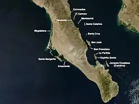 Île Montserrat en haut à droite