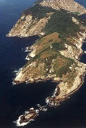 L'île de Queimada Grande en juin 2012.