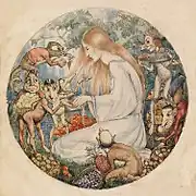 Illustration to Christina Rossetti’s Goblin Market (1916).