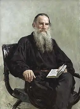 Ilia Répine, Portrait de Léon Tolstoï, 1887