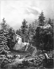 La chapelle Saint-Bruno au XIXe siècle, ill. Alexandre Debelle (1805-1897).