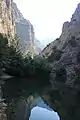 Vue du Xanthe dans le canyon d'Ören, dirigée vers le nord-est ; comté de Seydikemer, province de Muğla.