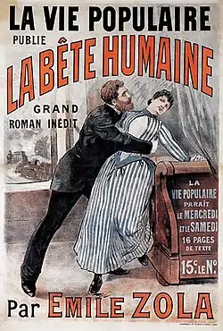 Lithographie parue dans le quotidien La Vie populaire en 1889.