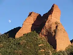 Un des rochers de Las Médulas.