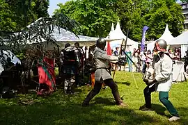 Démonstration de combat médiéval.