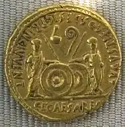 Aureus frappé à Lugdunum.