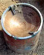 Une charge génératrice de noyau de fabrication artisanale retrouvée en Irak en 2006.