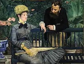 Édouard Manet, Dans la serre, Monsieur et Madame Guillemet dans la serre (1879), Berlin, Alte Nationalgalerie.