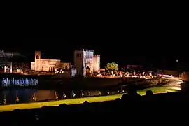 Grande scène du spectacle nocturne El Sueño de Toledo.