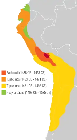 Une carte représentant une partie de l'Amérique du Sud.