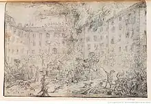 « Incendie de l'Hôtel de ville d'Aix-en-Provence » (1780)