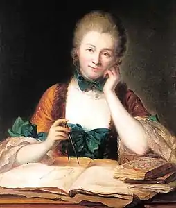 Portrait de Émilie du Châtelet (1706-1749).