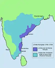 Inde française 1741-1754.