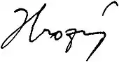 signature de Bedřich Hrozný