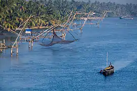 Carrelets chinois à Kochi.