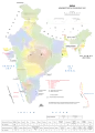 Les États indiens en 1951.