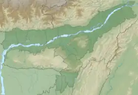 Voir sur la carte topographique de l'Assam