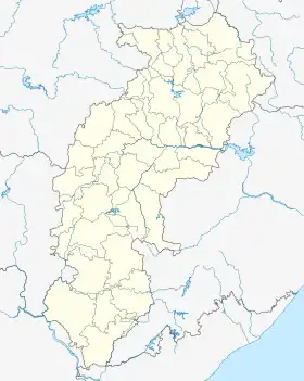 Voir sur la carte administrative du Chhattisgarh