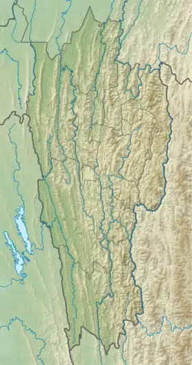 Voir sur la carte topographique du Mizoram