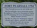 Panneau historique du nouveau Fort Pearsall