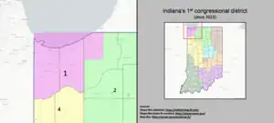 Description de l'image Indiana's 1st congressional district (since 2023).png.