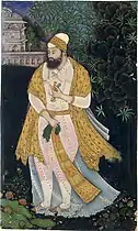 Portrait d'Ibrâhîm 'Âdil Shâh II (1580–1626), Empire moghol, Inde, 1615.