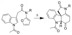 Exemple de cycloaddition de l'indole