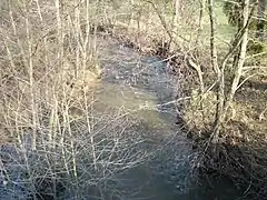 La rivière Indre en direction de Briantes en 2012.