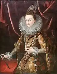 Juan Pantoja de la Cruz, L'Infante Isabella Clara Eugenia, 1599