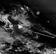 Observation infrarouge d'un tir de fusée Delta 2 par un satellite SBIS en 2008.