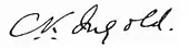 signature de Christopher Kelk Ingold