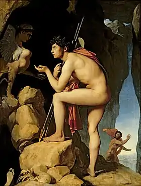 Ingres, Œdipe explique l'énigme du sphinx, 1808 – 1827, musée du Louvre